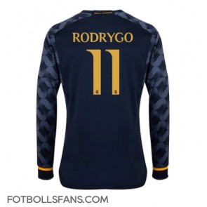 Real Madrid Rodrygo Goes #11 Replika Bortatröja 2023-24 Långärmad